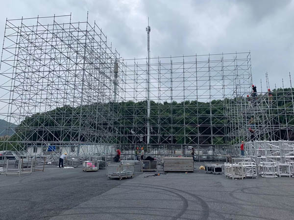 杭州草莓音樂節舞臺雷亞架租賃