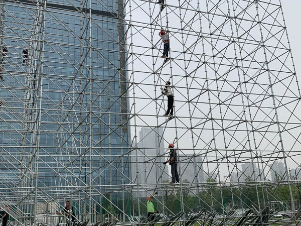 杭州百草味氧氣音樂(lè)節(jié)雷亞架舞臺(tái)搭建案例